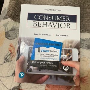 Leon Schiffman 
Consumer Behavior (What's New in Marketing) book
12th Edition